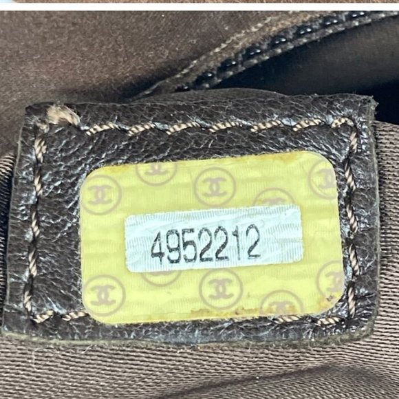 CHANEL Handbag tote CC suede brown - Picture 12 of 14